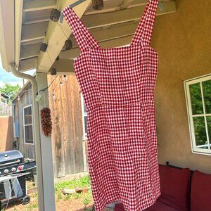 Reformation Brigette Dress in Red Gingham